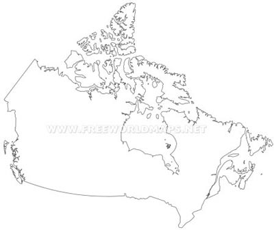 Carte Canada a imprimer