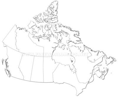 Carte muette Canada
