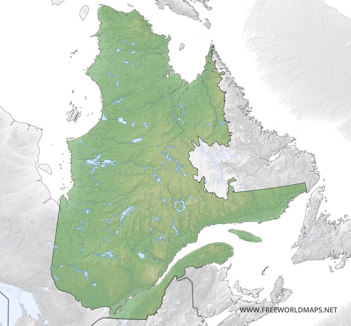 Carte Du Quebec