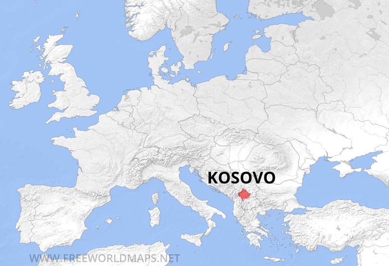 kosovo carte du monde
