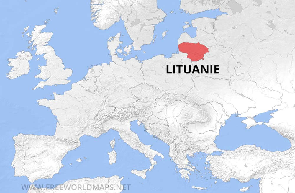 Carte de Lituanie