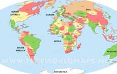 Editable World map