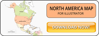 North America map illustrator SVG