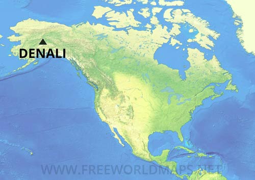 Where is Denali in North America?