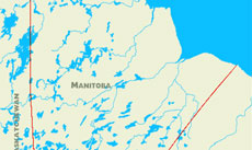 Manitoba lakes map