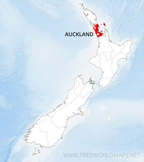 Auckland Region location NZ