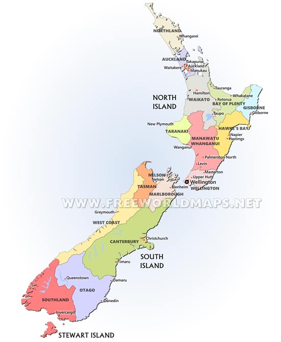 New Zealand Map