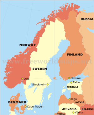 PDF Scandinavia map