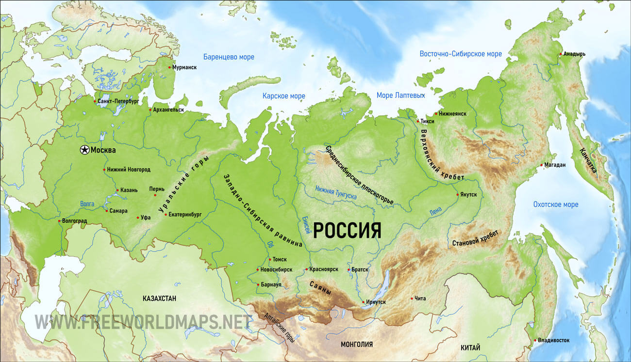 Моря России Фото Карта