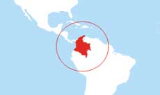 Colombia location map