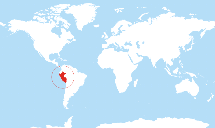 Peru On World Map