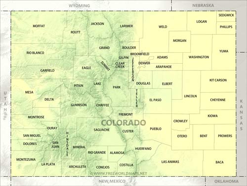 Colorado counties Colorado counties