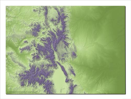 Colorado relief HD blank map Colorado relief HD blank map