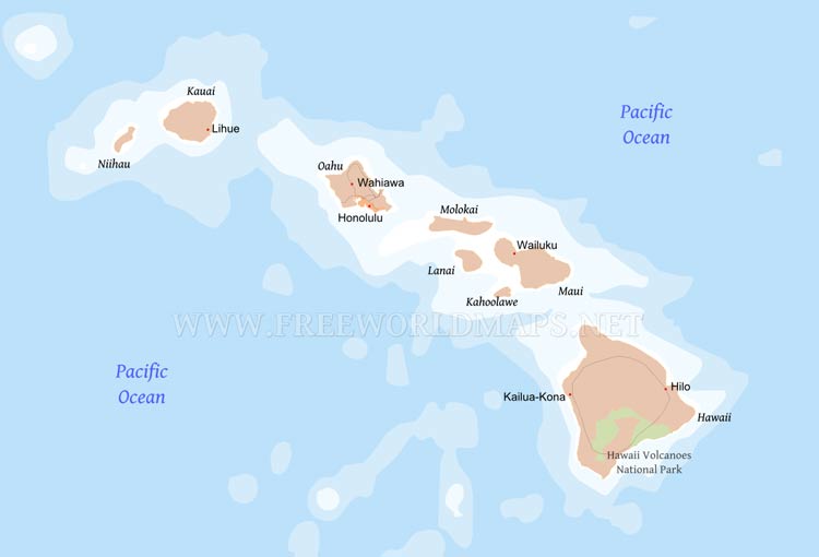Hawaii map