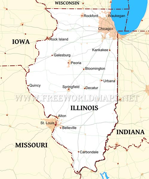 Illinois map