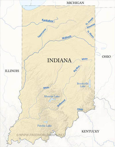 Indiana rivers and lakes