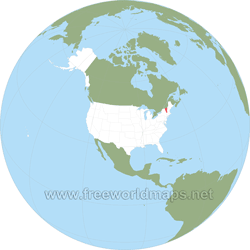 Vermont location map