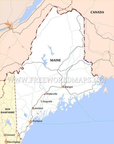 Maine map