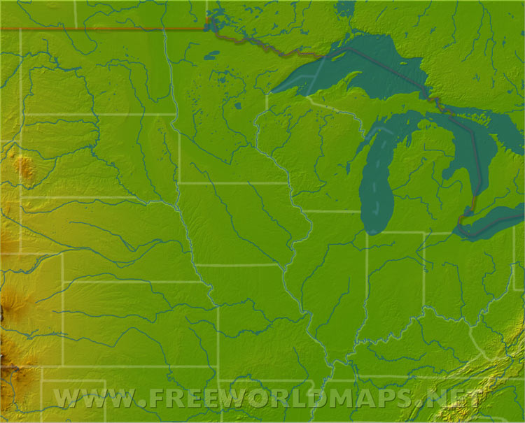 Midwest Physical Map