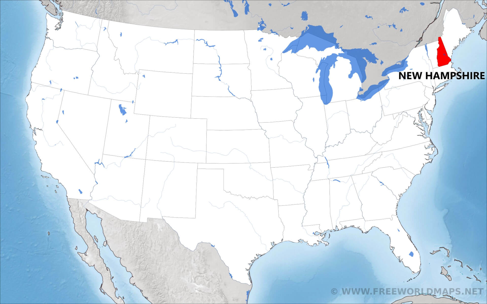 Where Is New Hampshire Located On The Map