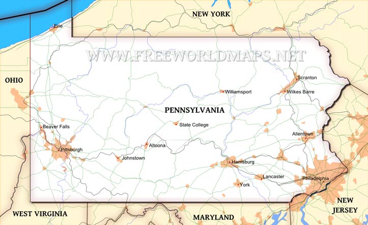Pennsylvania map