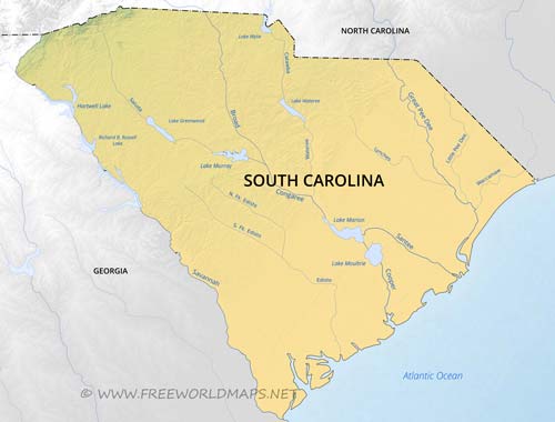 South Carolina rivers and lakes