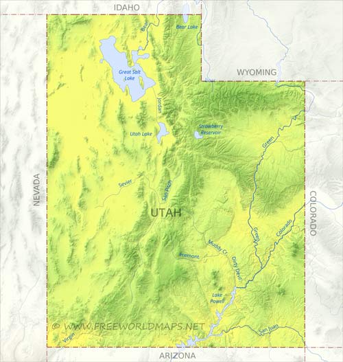 Utah rivers and lakes