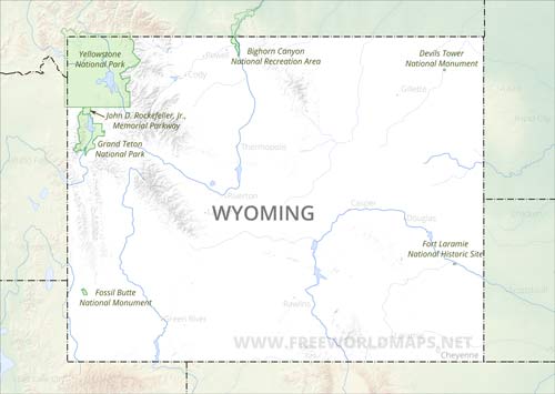 Wyoming National Parks, National monuments