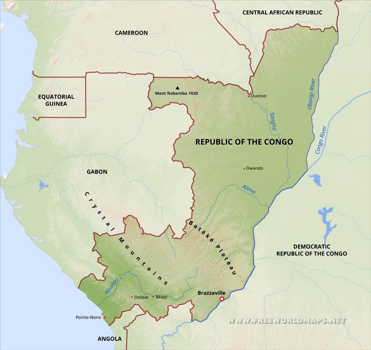Congo Map Congo Map