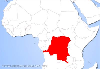 Congo Democratic Republic location map
