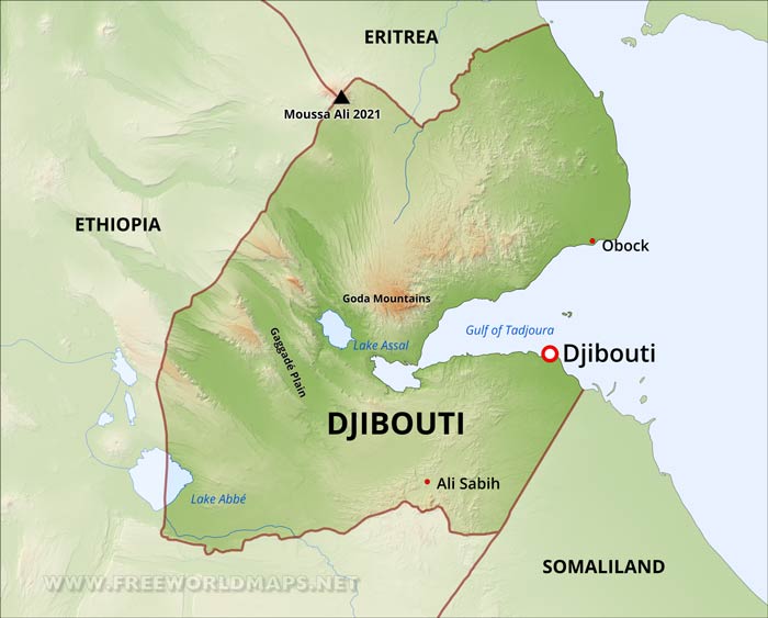 Djibouti Map