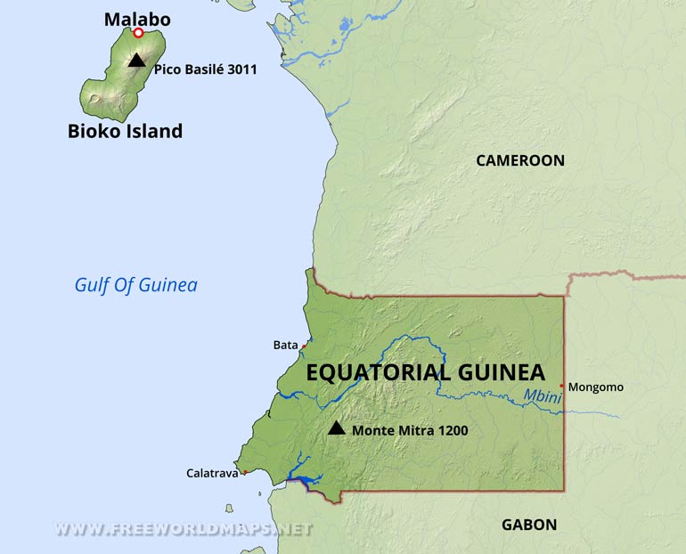 Equatorial Guinea Map