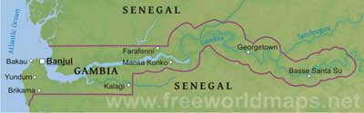 Gambia geography