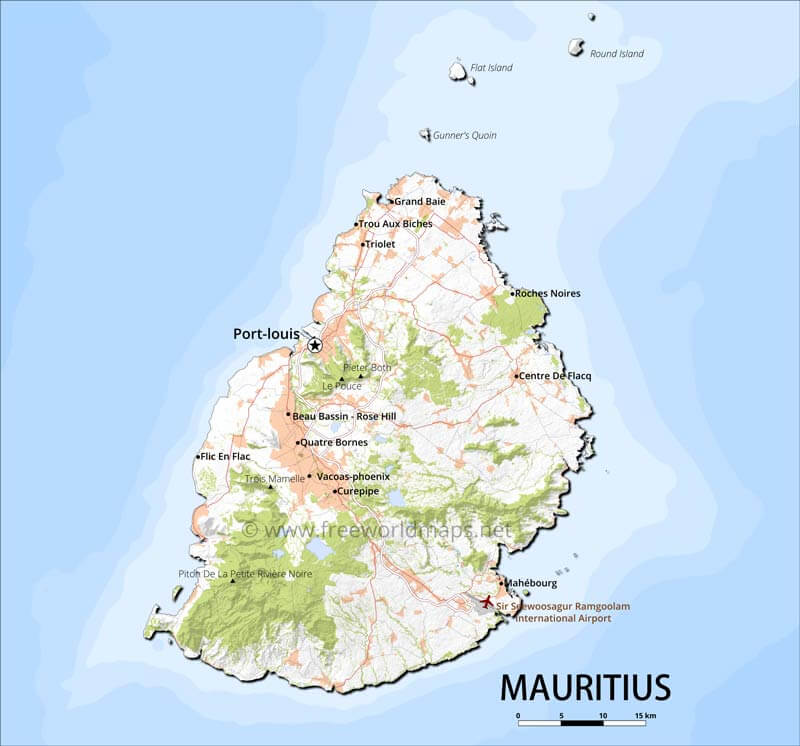 Mauritius Map
