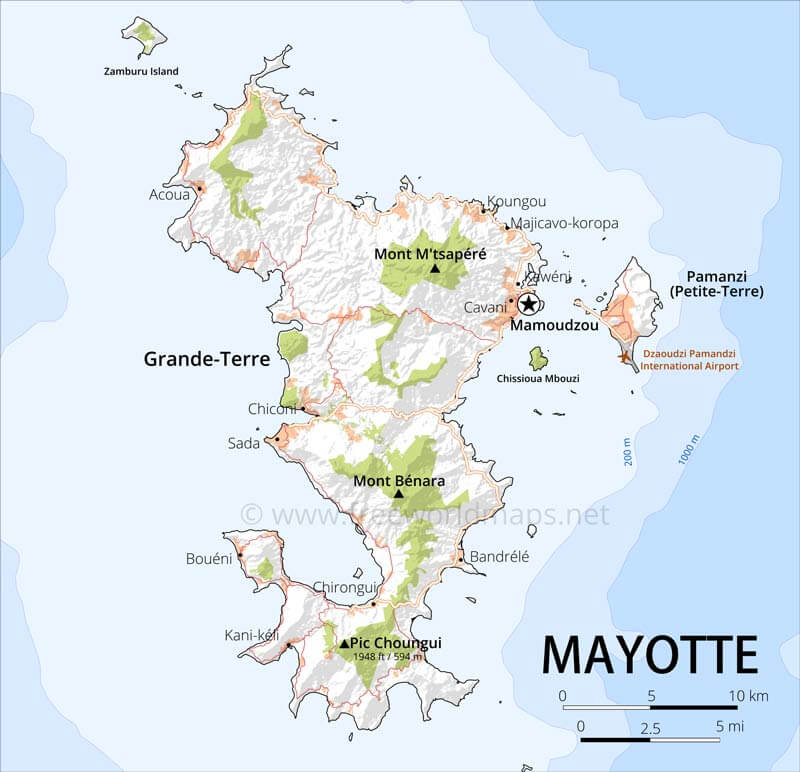 Mayotte Map