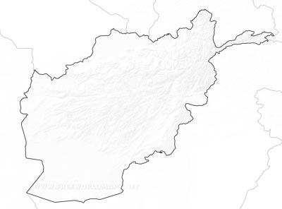 Mapa de Afganistán para imprimir