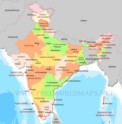 India political map