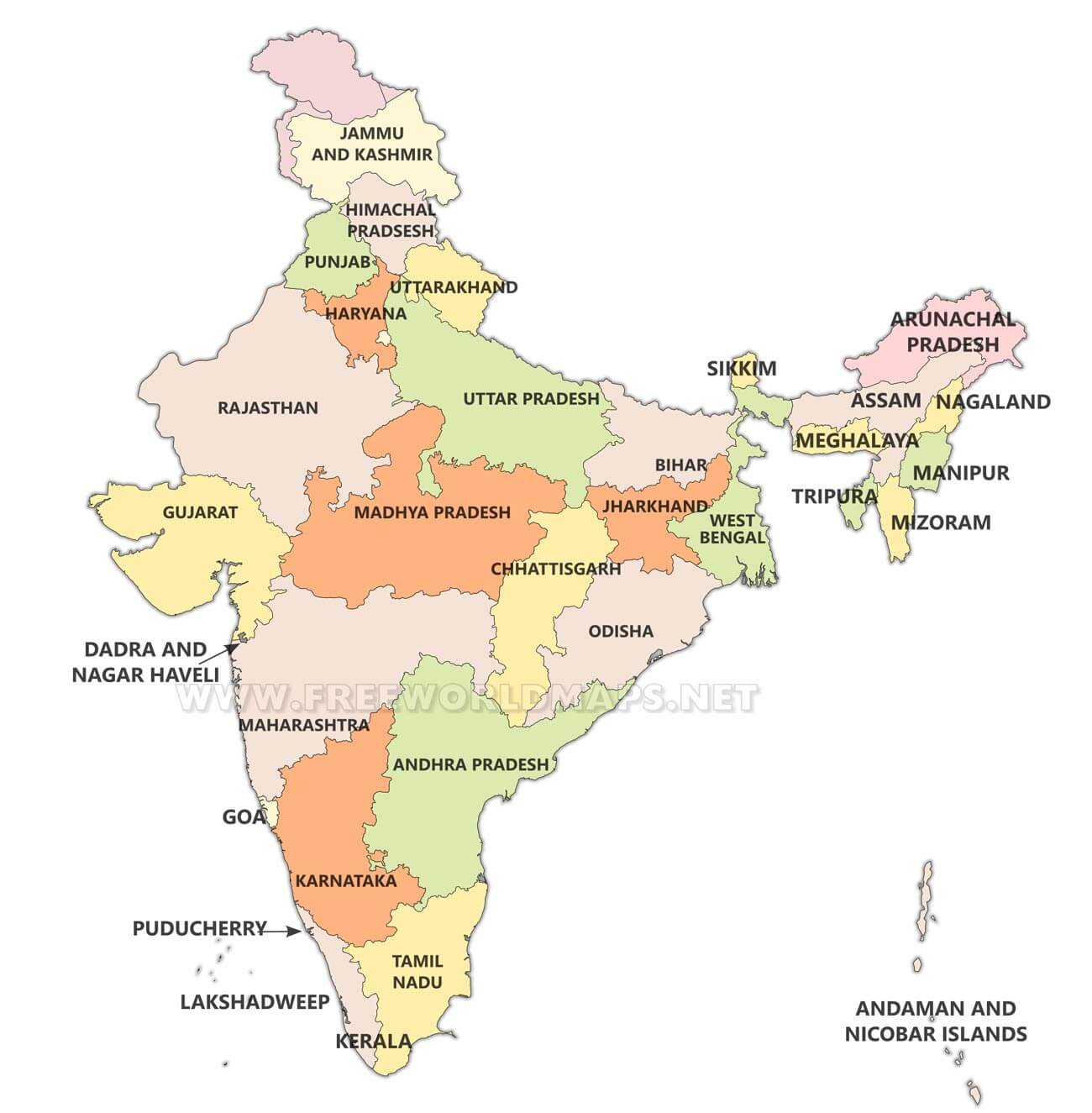 India Political Map India Political Map