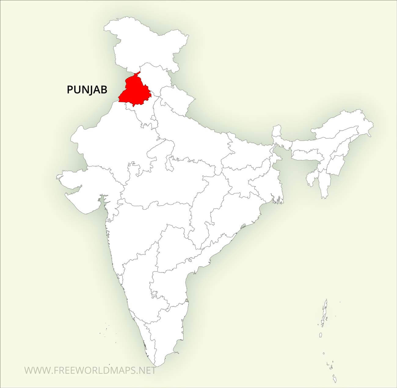 Resultat d'imatges per a "punjab map india"