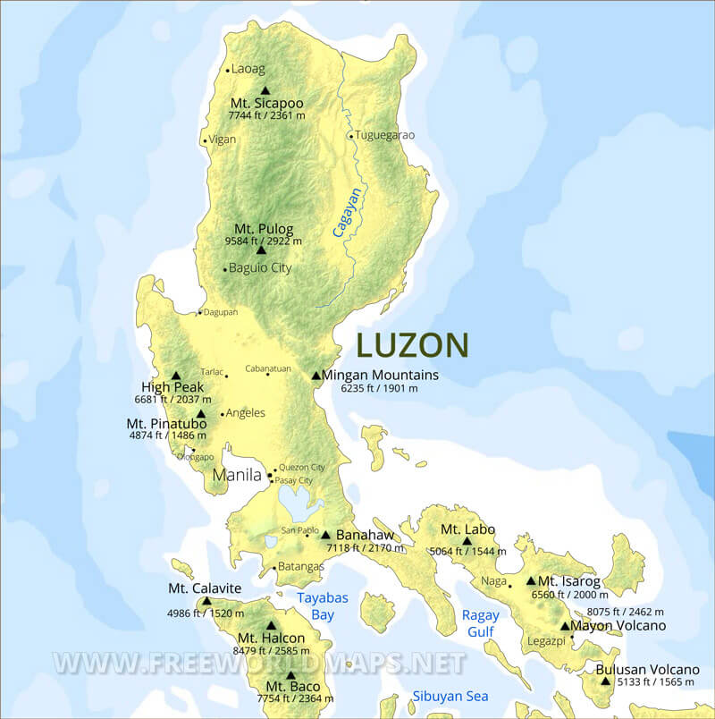 Luzon Maps, Philippines