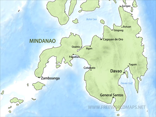 Mindanao major cities