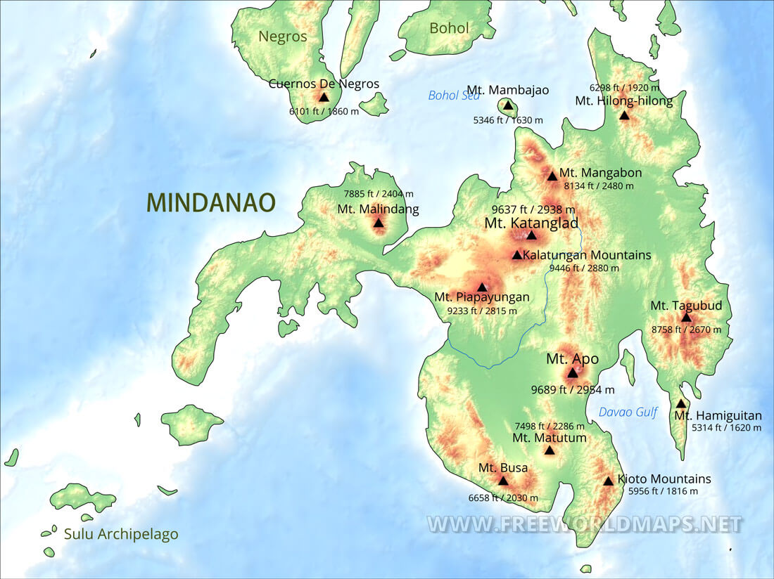 Map Of Mindanao Provinces