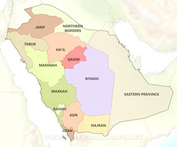 Saudi Arabia regions