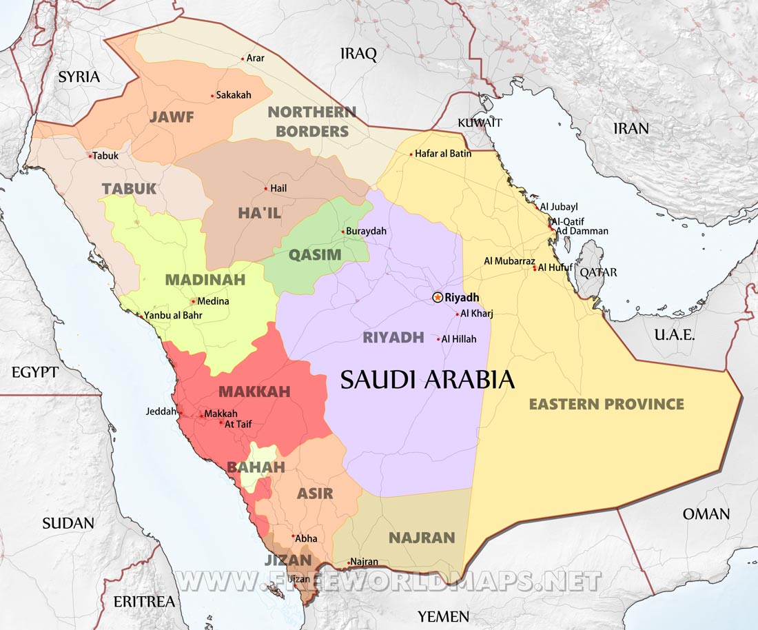 Saudi Arabia Maps