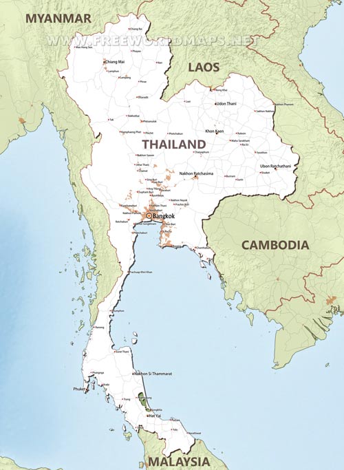 Thailand Map