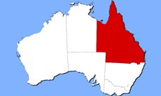 Queensland location map