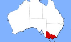 Victoria location map
