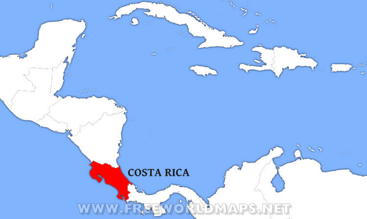 Where Is Costa Rica Located On The World Map