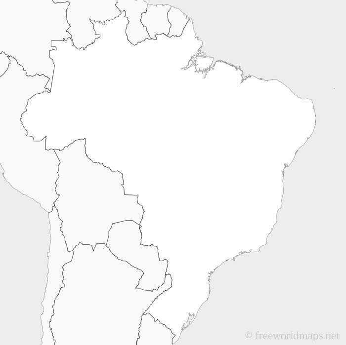 HD Karte Brasilien