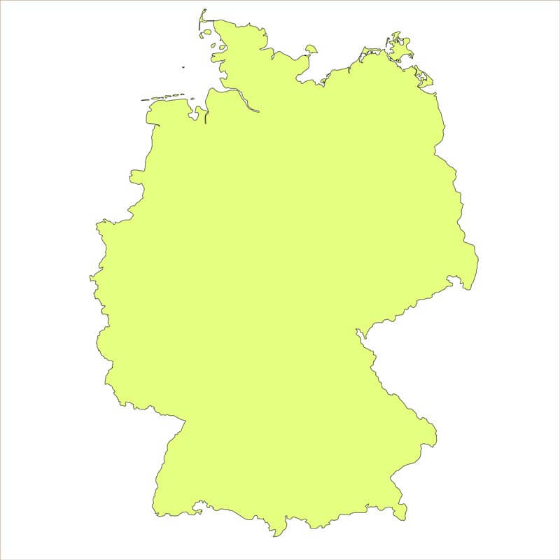 Deutschland Stumme Karte
